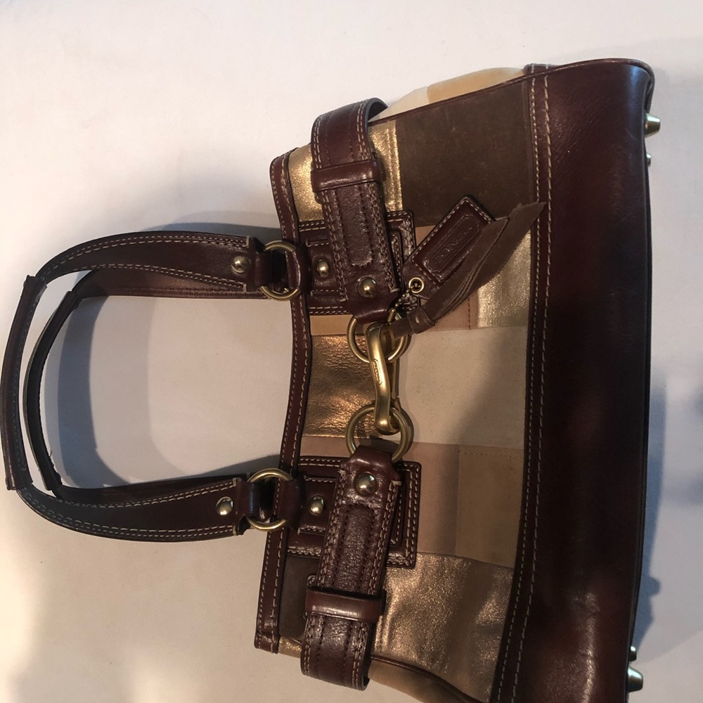 Coach patchwork satchel bag - Picture 3 of 6